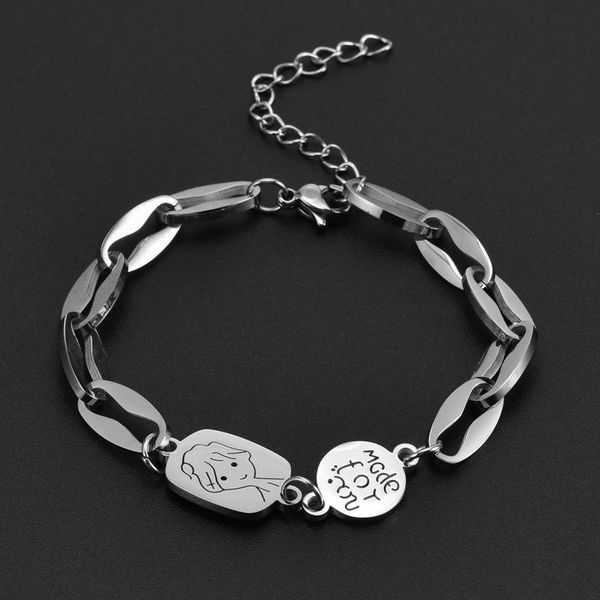 link, chain tinglso direct selling retro titanium steel bracelet female ins hip hop cold wind personality simple jewelry wholesale, Black
link, chain tinglso direct selling retro titanium steel bracelet female ins hip hop cold wind personality simple jewelry wholesale, Black