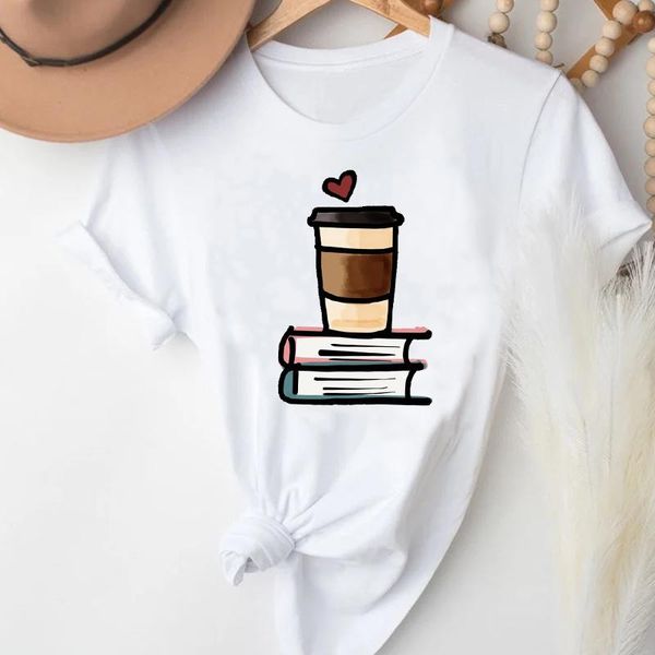 women's t-shirt t-shirts for women cartoon coffee sweet love 90s spring summer printing clothes stylish tshirt lady print girl tee, White
women's t-shirt t-shirts for women cartoon coffee sweet love 90s spring summer printing clothes stylish tshirt lady print girl tee, White