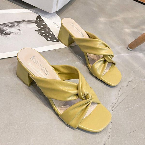 slippers fashion yellow women high heels 2021 summer mules outdoor open toe elegant beige sandals female heeled shoes slides, Black
slippers fashion yellow women high heels 2021 summer mules outdoor open toe elegant beige sandals female heeled shoes slides, Black