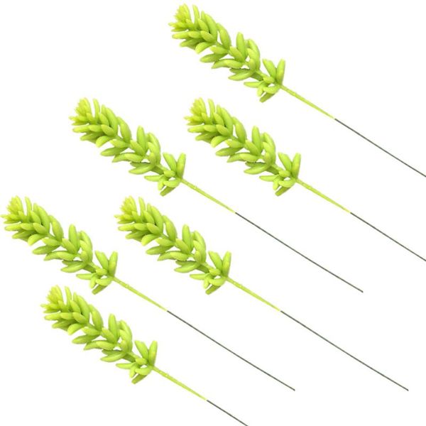 6pcs artificial succulents plants fake assorted simulation green leaf decorative flowers & wreaths
6pcs artificial succulents plants fake assorted simulation green leaf decorative flowers & wreaths