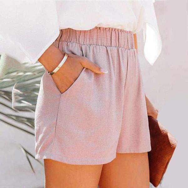 women's shorts cotton linen solid color bicycles for women 2021 female comfy casual elastic waist korean style clothing basic, White;black
women's shorts cotton linen solid color bicycles for women 2021 female comfy casual elastic waist korean style clothing basic, White;black