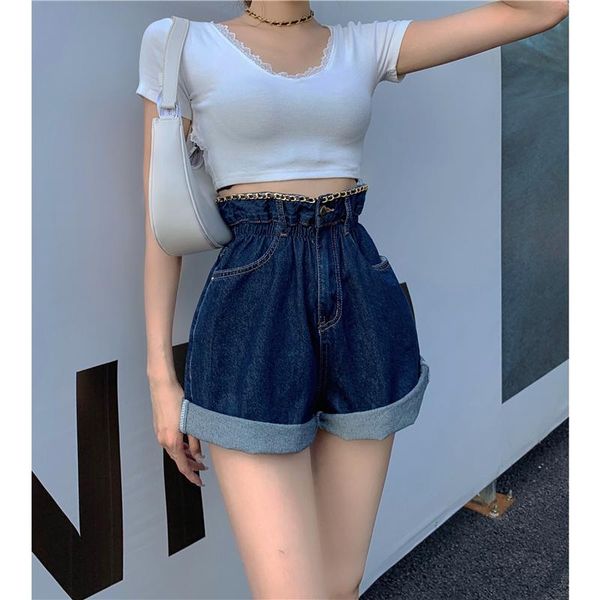 women's jeans 2021 summer handmade chain cotton high-waist shorts curled wide-leg stretch blue loose fashion all-match
women's jeans 2021 summer handmade chain cotton high-waist shorts curled wide-leg stretch blue loose fashion all-match