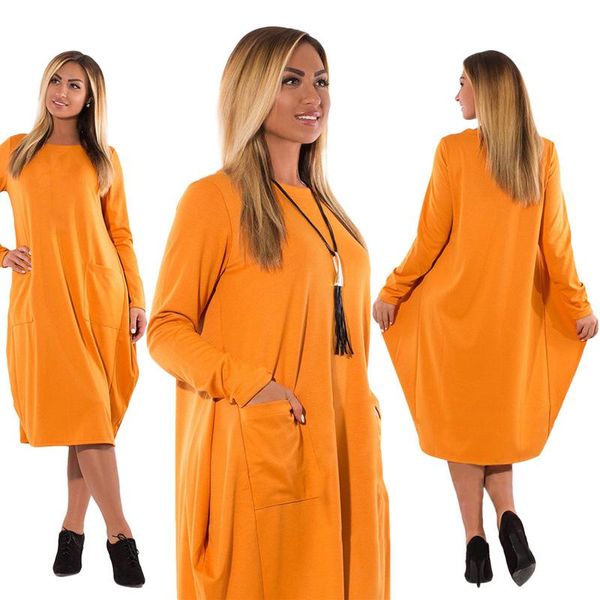 casual dresses 5xl 6xl plus size women clothing long sleeve o-neck dress winter loose big office work elegant, Black;gray
casual dresses 5xl 6xl plus size women clothing long sleeve o-neck dress winter loose big office work elegant, Black;gray