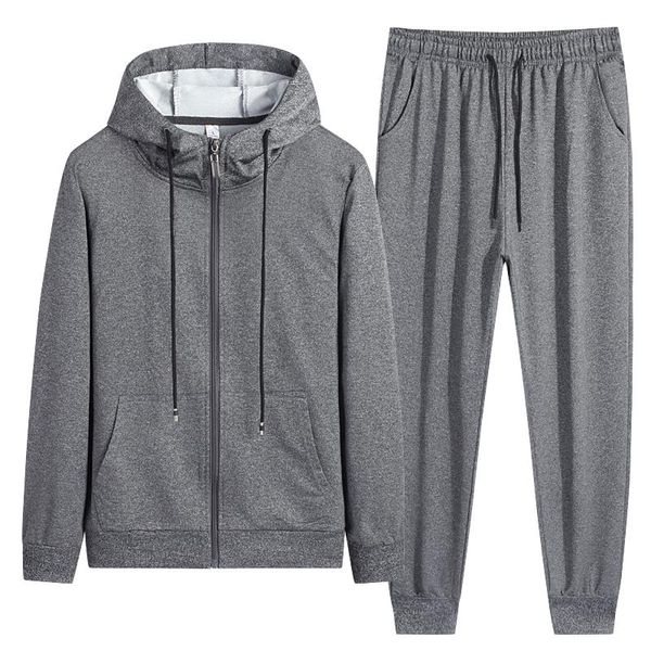men's tracksuits sports suit autumn leisure hoodie warm jacket tracksuit men thick sweatshirt youth solid color plus size two-piece, Gray
men's tracksuits sports suit autumn leisure hoodie warm jacket tracksuit men thick sweatshirt youth solid color plus size two-piece, Gray