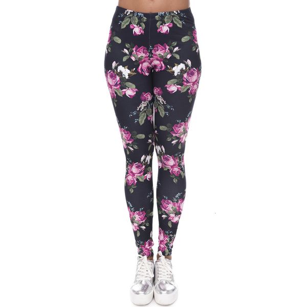 women's leggings sport fans color full graphic print leggings retro roses print leggins elastic gym pants size slim fit, Black
women's leggings sport fans color full graphic print leggings retro roses print leggins elastic gym pants size slim fit, Black