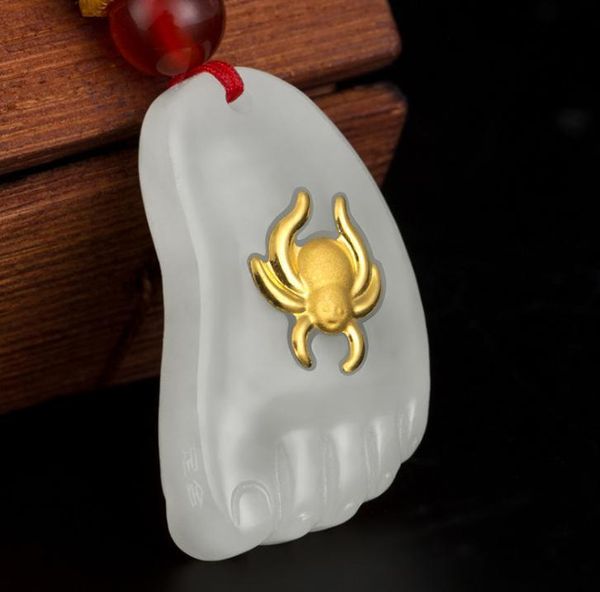 lockets full gold inlaid natural hetian jade content foot changle pendanth51#, Silver
lockets full gold inlaid natural hetian jade content foot changle pendanth51#, Silver