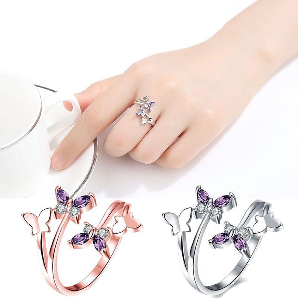 wedding rings fashion adjustable resizable ring for women crystal butterfly charm bridal party rose gold color silver accessorie, Slivery;golden
wedding rings fashion adjustable resizable ring for women crystal butterfly charm bridal party rose gold color silver accessorie, Slivery;golden