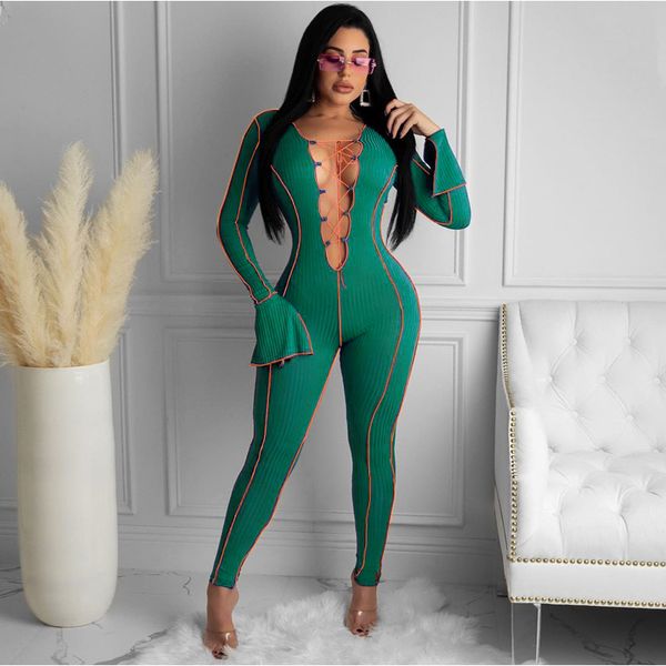 dulzura stripe patchwork women flare long sleeve jumpsuit lace up cross bandage bodycon v neck bodycon 2021 autumn winter, Black;white
dulzura stripe patchwork women flare long sleeve jumpsuit lace up cross bandage bodycon v neck bodycon 2021 autumn winter, Black;white
