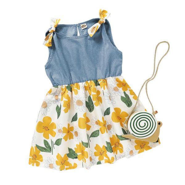 summer toddler girl fashion casual sweet dress crew neck sleeveless bow-knot denim floral printing tutu skirts girl's dresses, Red;yellow
summer toddler girl fashion casual sweet dress crew neck sleeveless bow-knot denim floral printing tutu skirts girl's dresses, Red;yellow