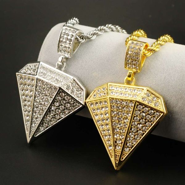 necklace popular hip hop large three-dimensional triangle pendant accessories, Black
necklace popular hip hop large three-dimensional triangle pendant accessories, Black