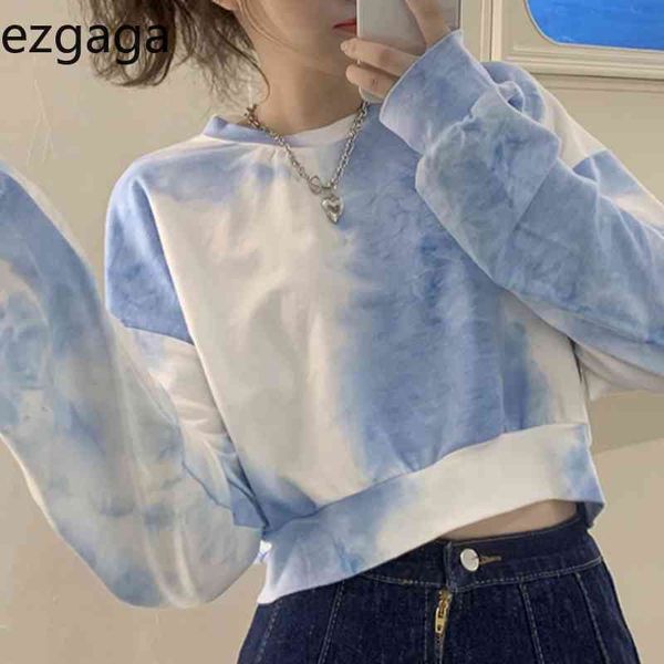 ezgaga tie dye sweatshirt streetwear women spring korean fashion loose ladies pullover crop thin all-match tracksuit casual 210430, Black
ezgaga tie dye sweatshirt streetwear women spring korean fashion loose ladies pullover crop thin all-match tracksuit casual 210430, Black