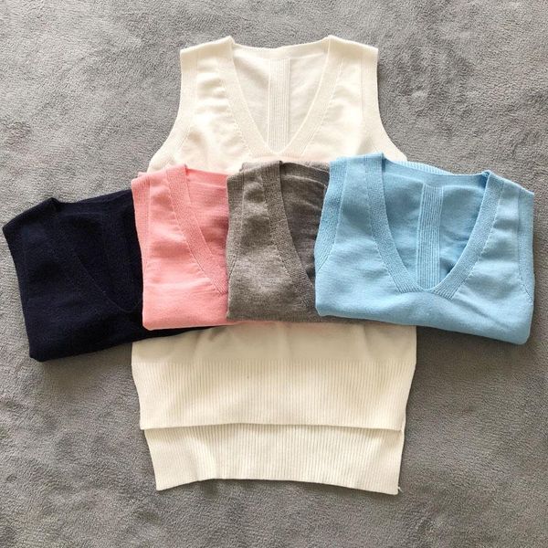 women's vests arrival straight v-neck pullover women knitted sweater solid office lady fashion and casual female simple vest, Black;white
women's vests arrival straight v-neck pullover women knitted sweater solid office lady fashion and casual female simple vest, Black;white