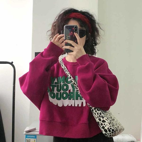 women's hoodies & sweatshirts letters printing oversized sweatshirt women o-neck warm winter 2021 casual streetwear fashion clothes, Black
women's hoodies & sweatshirts letters printing oversized sweatshirt women o-neck warm winter 2021 casual streetwear fashion clothes, Black