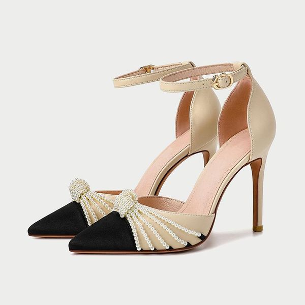 sandals summer stiletto high-heeled large size small pearl color matching bridal wedding shoes low-heeled party dress female sandal, Black
sandals summer stiletto high-heeled large size small pearl color matching bridal wedding shoes low-heeled party dress female sandal, Black