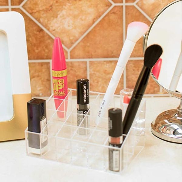 storage boxes & bins 24 lattice trapezoid plastic transparent makeup display rack lipstick stand organizer holder box high quality
storage boxes & bins 24 lattice trapezoid plastic transparent makeup display rack lipstick stand organizer holder box high quality