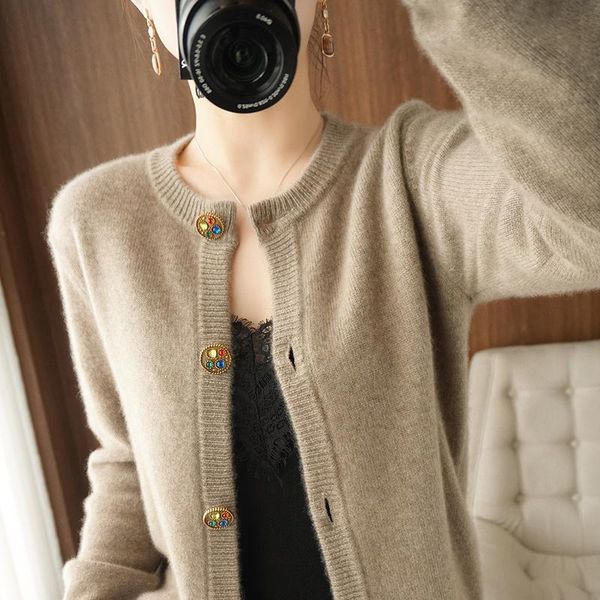 women's knits & tees 100% wool cardigan knitted sweater female o-neck long sleeve jacket autumn winter loose cashmere coat plus size, White
women's knits & tees 100% wool cardigan knitted sweater female o-neck long sleeve jacket autumn winter loose cashmere coat plus size, White