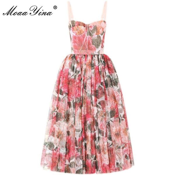 fashion designer summer vintage vacation dress women's spaghetti strap floral prin high waist mesh midi 210524, Black;gray
fashion designer summer vintage vacation dress women's spaghetti strap floral prin high waist mesh midi 210524, Black;gray