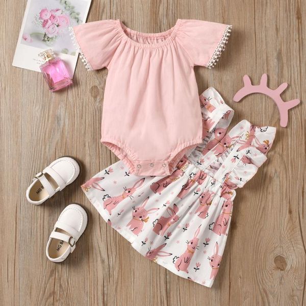 infant baby girls clothes short sleeve romper easter print suspender skirt set children's clothing sets, White
infant baby girls clothes short sleeve romper easter print suspender skirt set children's clothing sets, White