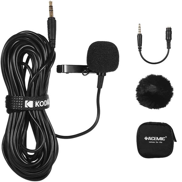 single head lavalier microphone mic lapel clip-on omni-directional condenser with 3.5mm connector for dslr camcorder microphones
single head lavalier microphone mic lapel clip-on omni-directional condenser with 3.5mm connector for dslr camcorder microphones