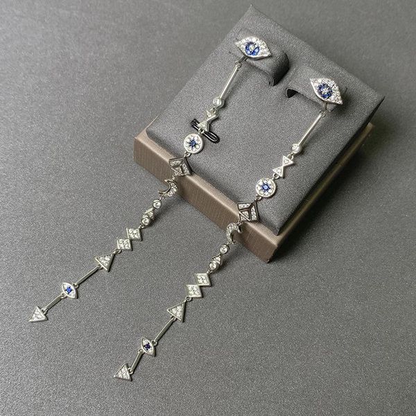 stud s925 sterling silver summer evil eye earrings female fashion long section star and moon party gift moroccan jewelry, Golden;silver
stud s925 sterling silver summer evil eye earrings female fashion long section star and moon party gift moroccan jewelry, Golden;silver
