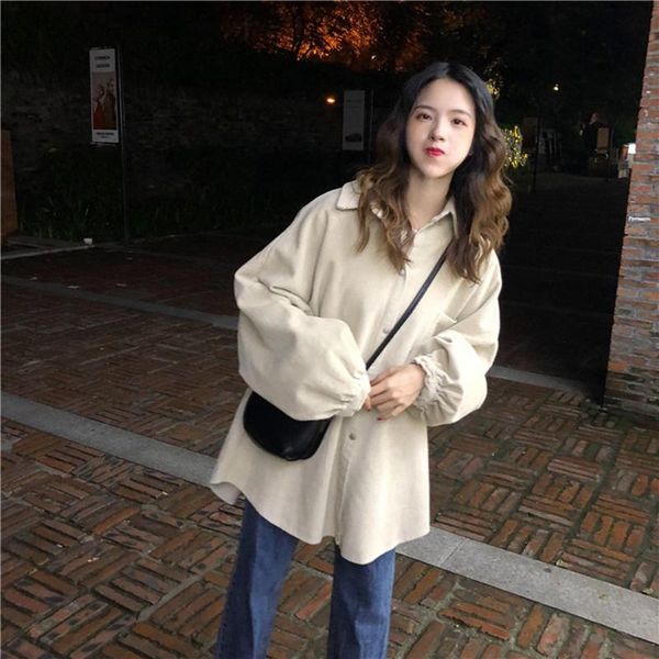 women's jackets chic retro corduroy jacket 2021 early spring net red women korean version of loose casual fashion wild female, Black;brown
women's jackets chic retro corduroy jacket 2021 early spring net red women korean version of loose casual fashion wild female, Black;brown