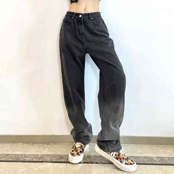 women's jeans 2021 woman high waist gradient color retro jean trousers straight overalls denim pants long loose wide leg y2k wfnp, Blue
women's jeans 2021 woman high waist gradient color retro jean trousers straight overalls denim pants long loose wide leg y2k wfnp, Blue