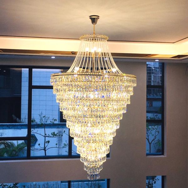 chandeliers multi layers large crystal modern villa lamp ac110v 220v luxury staircase light fixtures
chandeliers multi layers large crystal modern villa lamp ac110v 220v luxury staircase light fixtures