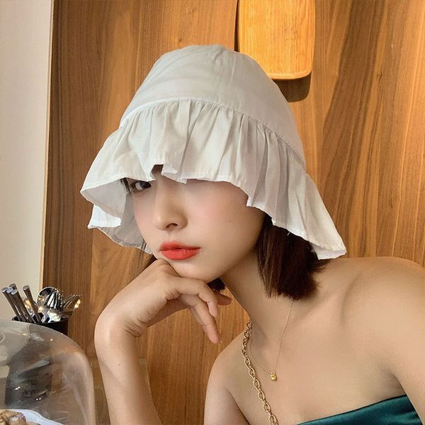 hat female fisherman's hat korean fashion versatile summer thin fashion brand show face small sunshade ruffle, Blue;gray
hat female fisherman's hat korean fashion versatile summer thin fashion brand show face small sunshade ruffle, Blue;gray