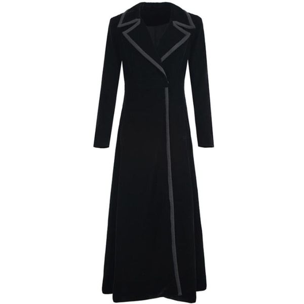 women's trench coats plus size 3xlwomen autumn winter elegant velvet coat female designer x-long vintage outerwear, Tan;black
women's trench coats plus size 3xlwomen autumn winter elegant velvet coat female designer x-long vintage outerwear, Tan;black