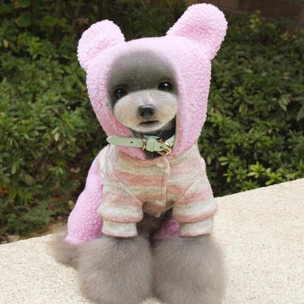 dog apparel bodysuit autumn and winter four-legged sweater buttoned pet clothes supplies cat puppy