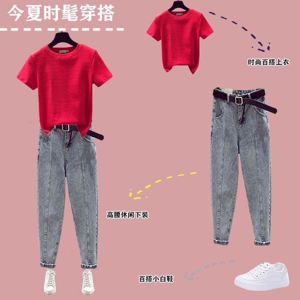 women's two piece pants summer clothes, joker t-shirt with a round collar, plain short sleeve, feminine shirt in, high waist, casual je, White
women's two piece pants summer clothes, joker t-shirt with a round collar, plain short sleeve, feminine shirt in, high waist, casual je, White