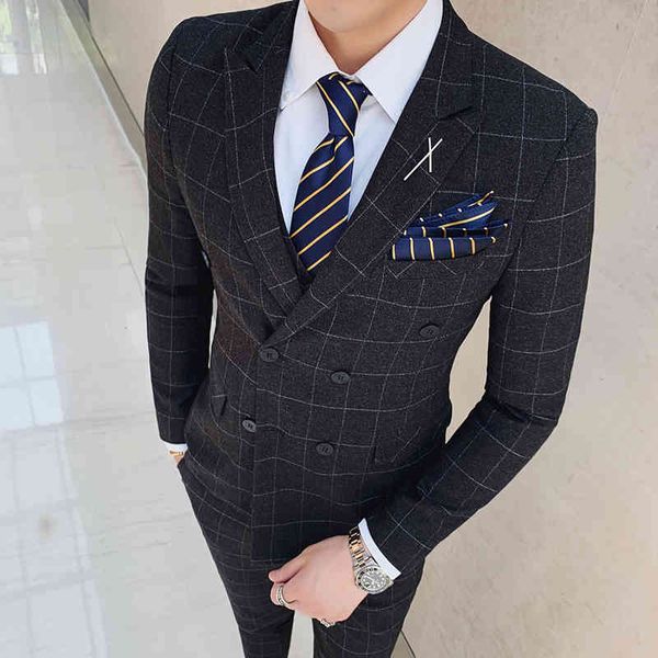 men's suits & blazers 7xl (jacket + vest pants) brand high-end business men's formal double breasted suit 3-piece bridegroom weddi, White;black
men's suits & blazers 7xl (jacket + vest pants) brand high-end business men's formal double breasted suit 3-piece bridegroom weddi, White;black