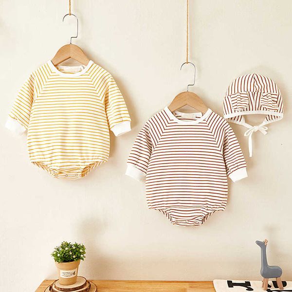 spring autumn stripe and hat long sleeves baby boy girl newborn rompers clothes, Blue
spring autumn stripe and hat long sleeves baby boy girl newborn rompers clothes, Blue