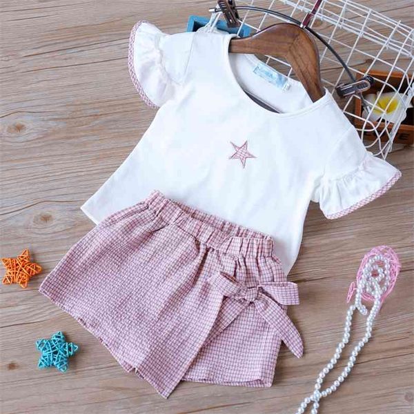 summer star print shorts 2pcs clothing sets girl clothes kids s children set 210528, White
summer star print shorts 2pcs clothing sets girl clothes kids s children set 210528, White