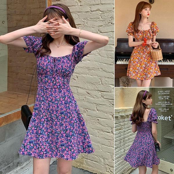 summer dress elegant floral print vintage dresses women beach short sleeve party club mini casual, Black;gray
summer dress elegant floral print vintage dresses women beach short sleeve party club mini casual, Black;gray