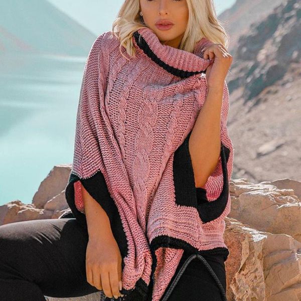 women's sweaters 2021 womens fashion pink high-collar long-sleeved casual sweater for women knitted loose pullover blusa de frio femini, White;black
women's sweaters 2021 womens fashion pink high-collar long-sleeved casual sweater for women knitted loose pullover blusa de frio femini, White;black