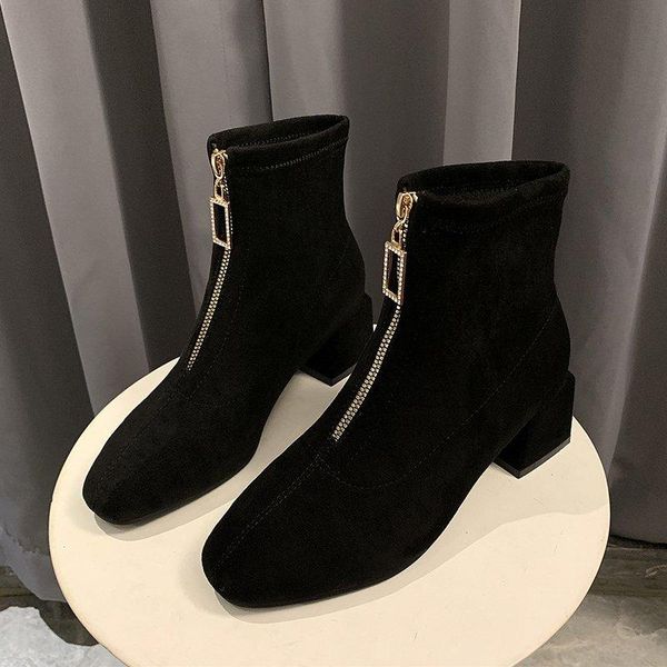 boots plus size woman 2021 winter shoes ankle for women zipper crystal booties faux suede chunky heeled botas mujer 8300g, Black
boots plus size woman 2021 winter shoes ankle for women zipper crystal booties faux suede chunky heeled botas mujer 8300g, Black