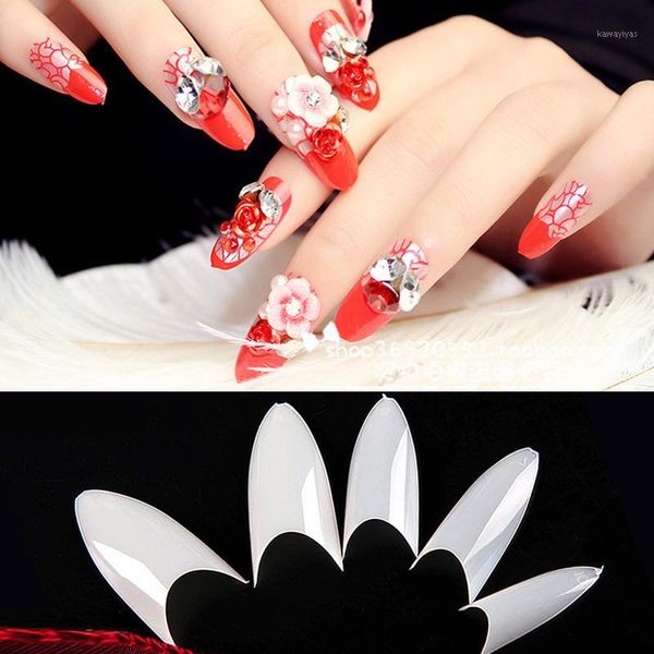 drop 500 pcs/ pack stiletto point shape natural acrylic french false nail uv gel diy tips smj1, Red;gold
drop 500 pcs/ pack stiletto point shape natural acrylic french false nail uv gel diy tips smj1, Red;gold