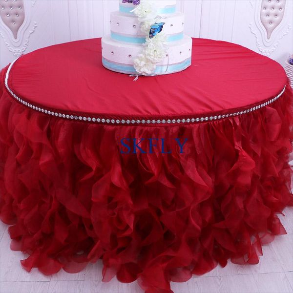 table cloth cl010de nice wedding 5ft round 120'' silver trim red curly willow with top
table cloth cl010de nice wedding 5ft round 120'' silver trim red curly willow with top