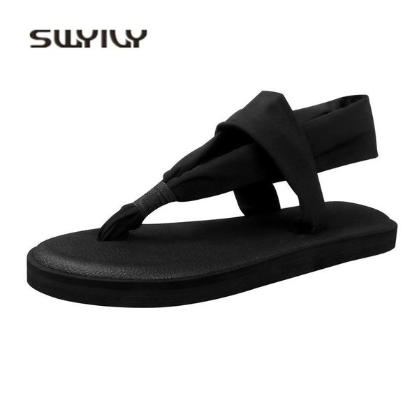 women sandals flip flop 2021 summer flat beach slippers brand cross-border electric woman casual shoes yoga 42 41, Black
women sandals flip flop 2021 summer flat beach slippers brand cross-border electric woman casual shoes yoga 42 41, Black