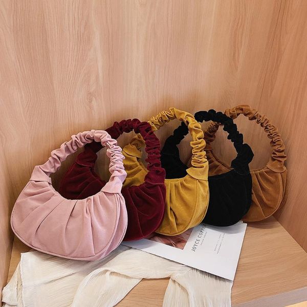 women suede shoulder totes bag solid color travel pleated purse youth ladies simple versatile cross body
women suede shoulder totes bag solid color travel pleated purse youth ladies simple versatile cross body