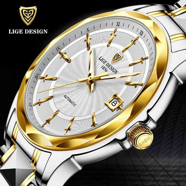lige luxury men watches brand fashion sapphire watch mirror sport watch men tungsten steel waterproof watch reloj hombre 210527, Slivery;brown
lige luxury men watches brand fashion sapphire watch mirror sport watch men tungsten steel waterproof watch reloj hombre 210527, Slivery;brown