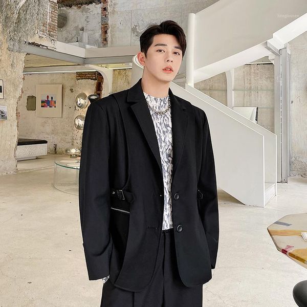 men's suits & blazers autumn ruffian handsome casual suit korean version catwalk style heavy craft three-dimensional splicing compound, White;black
men's suits & blazers autumn ruffian handsome casual suit korean version catwalk style heavy craft three-dimensional splicing compound, White;black