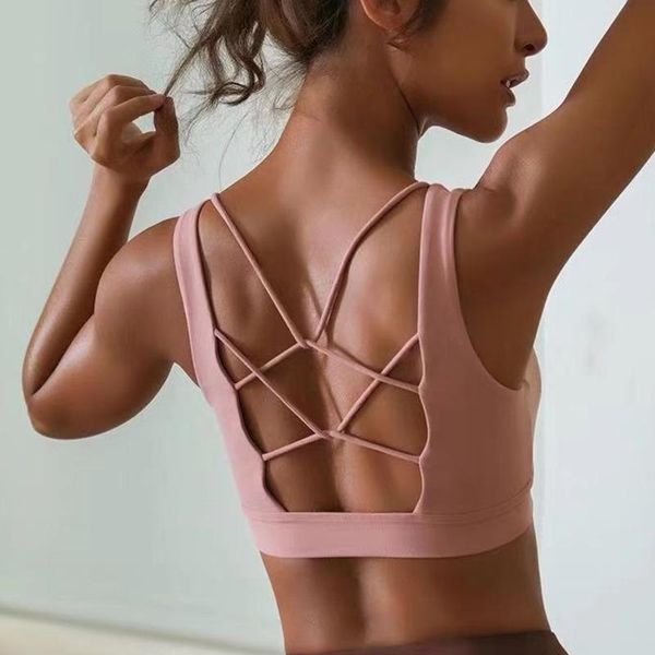 back cross sports bra women hollow out padded push up crop shockproof fitness yoga running gym bralette deportivo clothing, White;black
back cross sports bra women hollow out padded push up crop shockproof fitness yoga running gym bralette deportivo clothing, White;black
