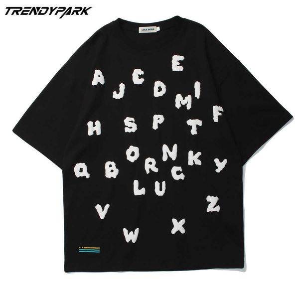 men's t-shirt summer short sleeve foaming letters printing oversized cotton casual harajuku streetwear tshirts clothing 210601, White;black
men's t-shirt summer short sleeve foaming letters printing oversized cotton casual harajuku streetwear tshirts clothing 210601, White;black