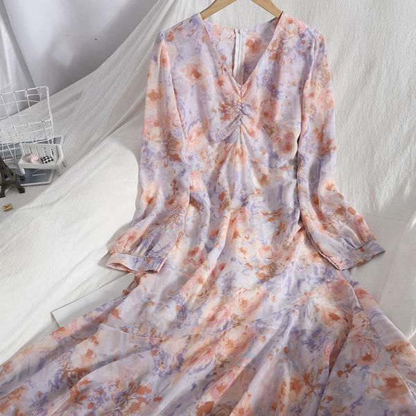casual dresses fmfssom 2021 women summer retro v-neck floral print long ladies vintage high waist slim chiffon elegant robe, Black;gray
casual dresses fmfssom 2021 women summer retro v-neck floral print long ladies vintage high waist slim chiffon elegant robe, Black;gray