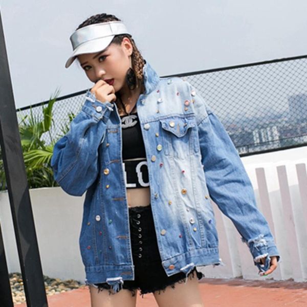 women's jackets mexemara fashion autumn the beading hole cartoon printing loose cowboy jacket, Black;brown
women's jackets mexemara fashion autumn the beading hole cartoon printing loose cowboy jacket, Black;brown