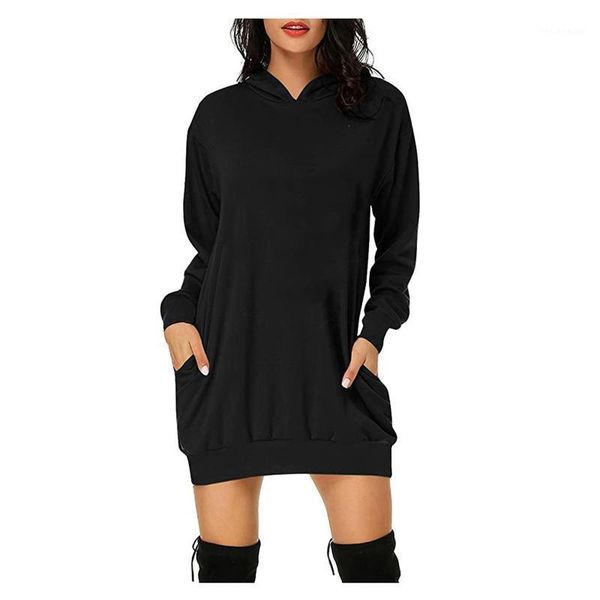 casual dresses woman hooded dress long sleeve solid pullover autumn winter drawstring 2021 warm femme vestidos c7, Black;gray
casual dresses woman hooded dress long sleeve solid pullover autumn winter drawstring 2021 warm femme vestidos c7, Black;gray
