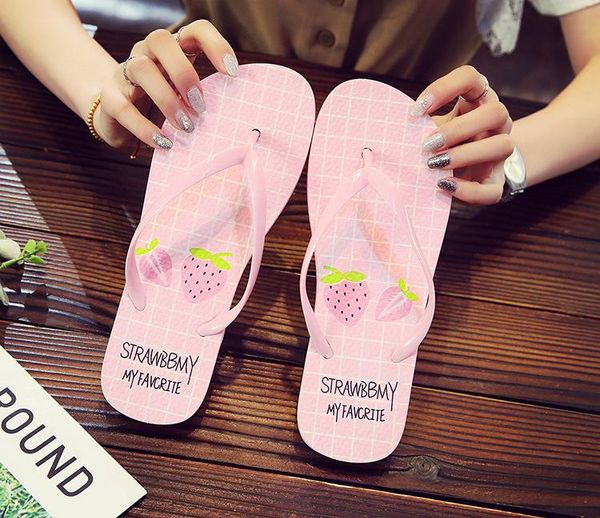 summer women slippers cartoon fruit strawberry pattern sandals beach shoes female flip flops flat slides, Black
summer women slippers cartoon fruit strawberry pattern sandals beach shoes female flip flops flat slides, Black