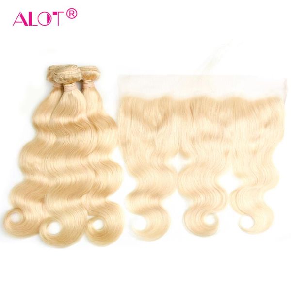 human hair bulks alot 613 blonde bundles with frontal malaysian body wave 13x4 closure 3 lace remy, Black
human hair bulks alot 613 blonde bundles with frontal malaysian body wave 13x4 closure 3 lace remy, Black